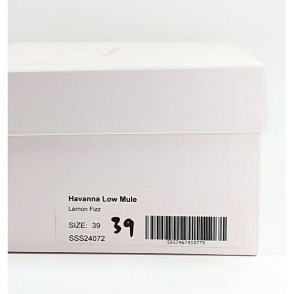 Sophia Webster Women's Havanna Low Heel Mule Sandals Lemon Size 39 (MSRP $650) - Picture 11 of 11